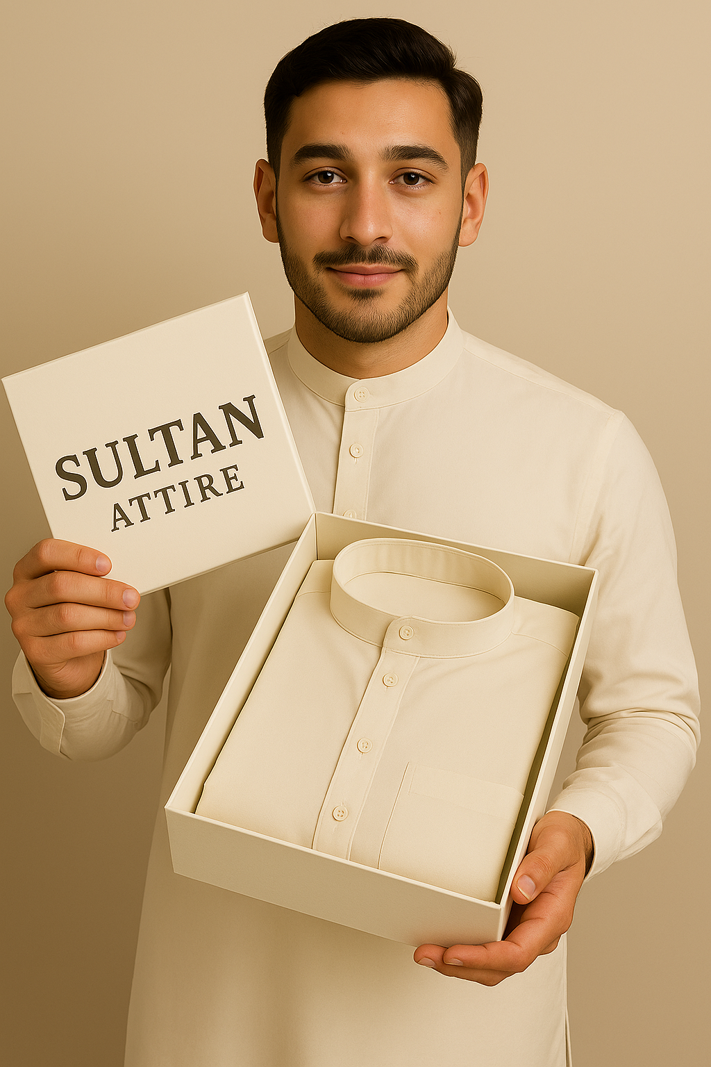 Unstitched Sultan Attire - Classic Off-White